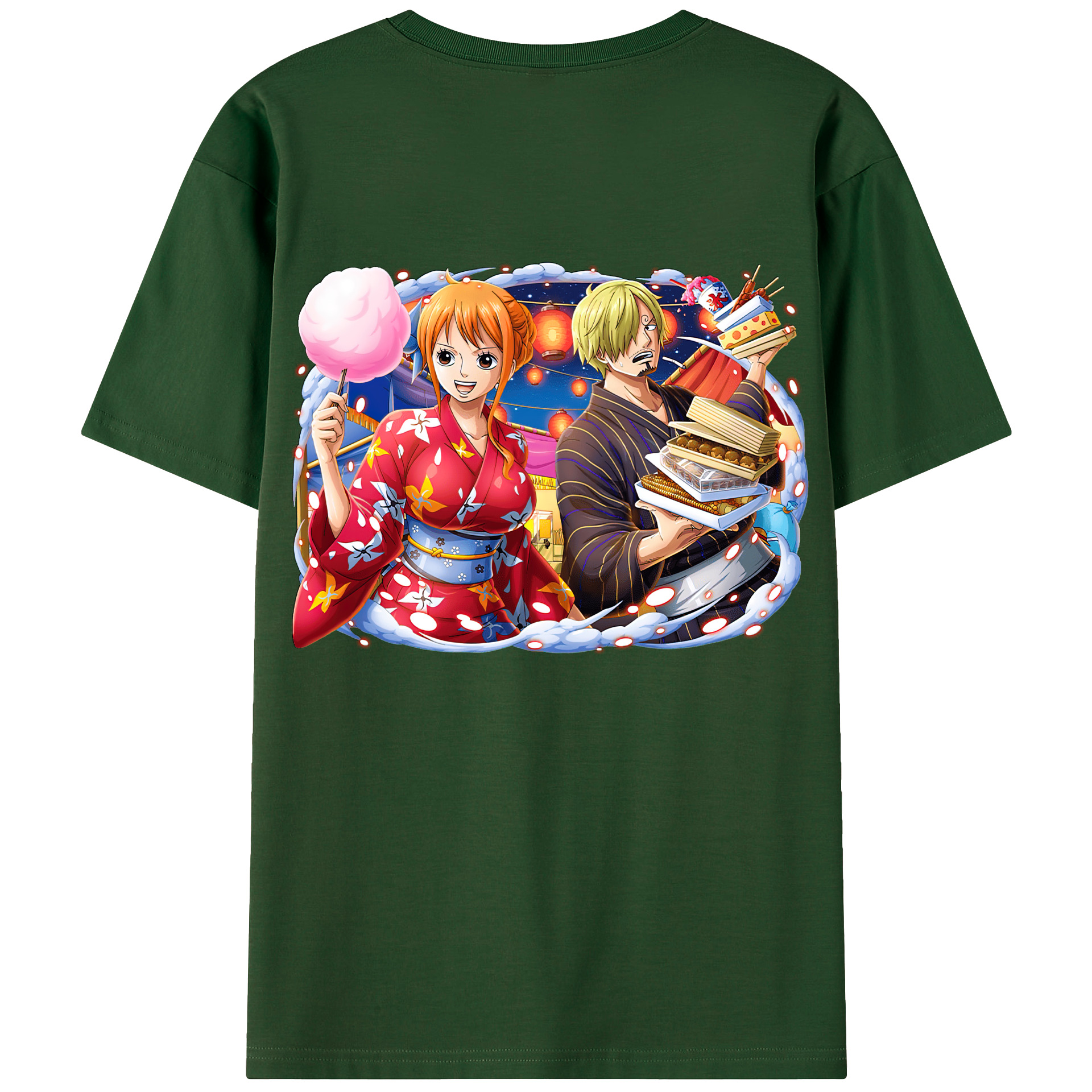 ワンピース サンジ ONE PIECE Sanji 綿100％半袖Tシャツ（背面プリント）